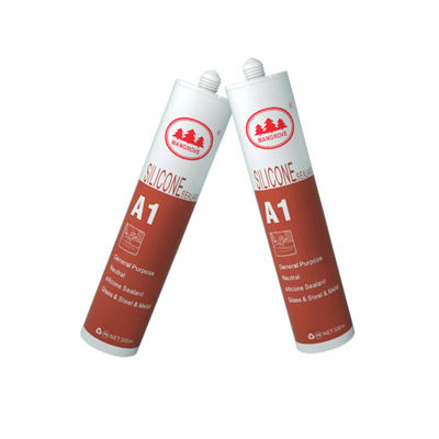 Καλή τιμή. Αδιάβροχο Σύντομα στεγνώσιμο οξικό σιλικόνιο Σφραγιστικό λευκό πάτωμα τοίχος εξωτερικό σε απευθείας σύνδεση