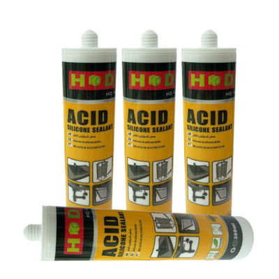 Αδιάβροχο Διαφανές Σφραγιστικό Σιλικόνης Οξικού Οξέος 300ml για Παράθυρα, Πόρτες, Εξωτερικούς Χώρους