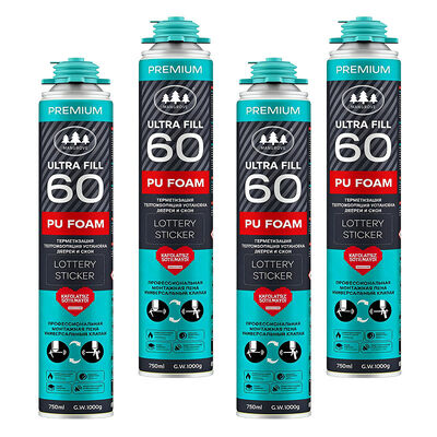Πυράντοχος Λευκός Ψεκασμός PU Αφρός 750ml Μόνωση Παράθυρο Πόρτα Κατασκευή